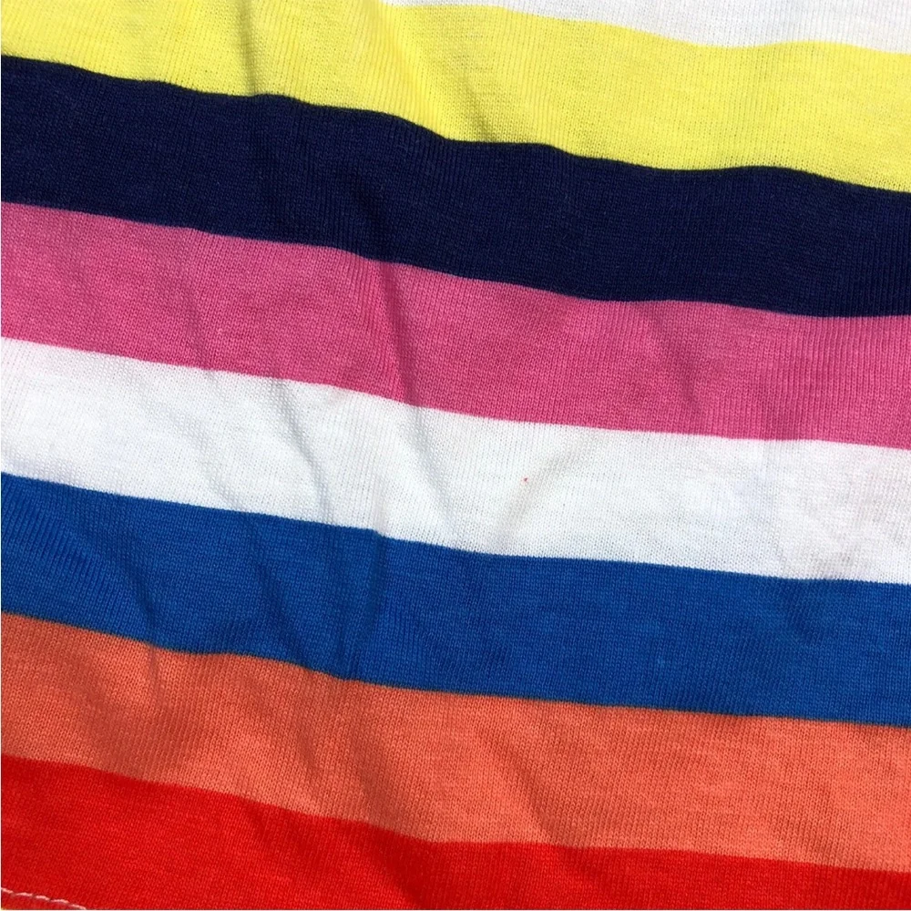 H&M Girls 4-6 Years Rainbow Multicolored Striped Tank Dress